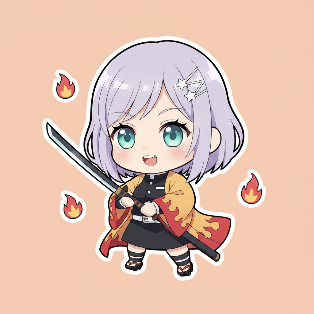 Aine in her demon slayer cosplay